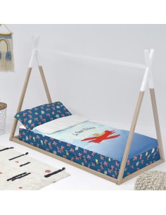 Quilted Zipper Bedding HappyFriday Le Petit Prince Son Avion Multicolour 105 x 200 cm 2