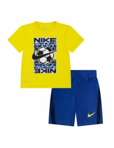 Children's Sports Outfit Nike Df Icon  Yellow Blue Multicolour 2 Pieces