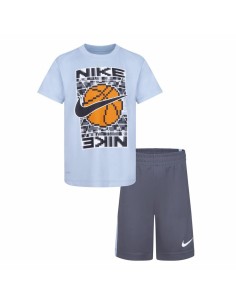 Children's Sports Outfit Nike Df Icon Grey Multicolour 2 Pieces