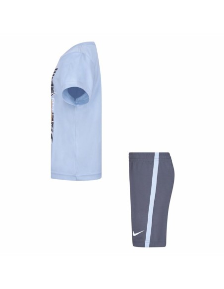 Children's Sports Outfit Nike Df Icon Grey Multicolour 2 Pieces