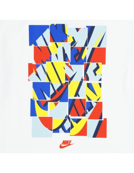 Children's Sports Outfit Nike Nsw Add Ft Short  Blue White Multicolour 2 Pieces