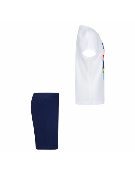 Children's Sports Outfit Nike Nsw Add Ft Short  Blue White Multicolour 2 Pieces