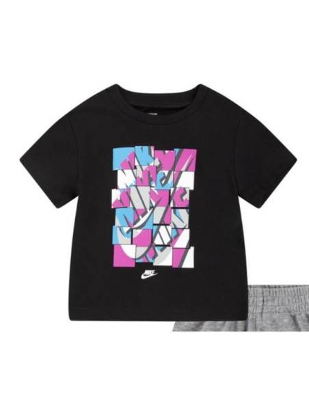 Sports Outfit for Baby Nike Nsw Add Ft  Black Grey
