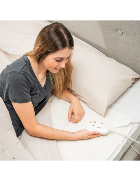 Single Electric Underblanket Krewarm InnovaGoods 60 W 80 x 150 cm White