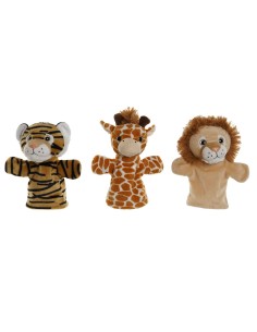Fluffy toy Home ESPRIT Brown 20 x 20 x 25 cm (3 Units)