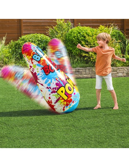 Children's Inflatable Boxing Punchbag with Stand Bestway Comics 119 cm