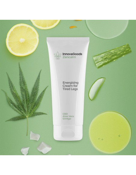 Energising Cream for Tired Legs CBD Zencalm InnovaGoods 200 ml