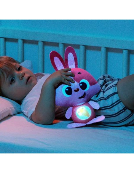 Soft toy with sounds Moltó Gusy luz Baby Bunny Pink 7,5 cm