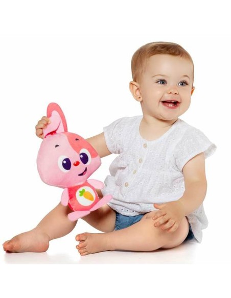 Soft toy with sounds Moltó Gusy luz Baby Bunny Pink 7,5 cm