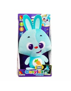 Soft toy with sounds Moltó Gusy luz Baby Bunny Turquoise 7,5 cm 2