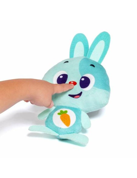 Soft toy with sounds Moltó Gusy luz Baby Bunny Turquoise 7,5 cm