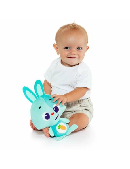 Soft toy with sounds Moltó Gusy luz Baby Bunny Turquoise 7,5 cm