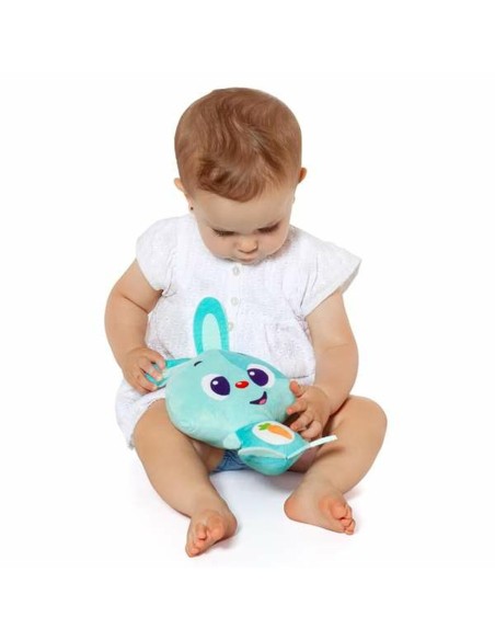 Soft toy with sounds Moltó Gusy luz Baby Bunny Turquoise 7,5 cm