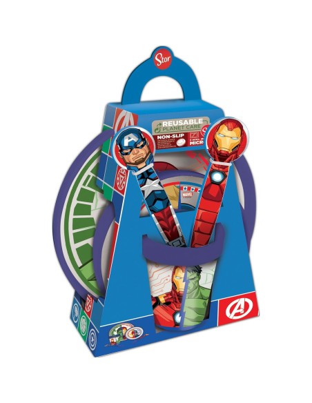 Children’s Dinner Set The Avengers CZ11304 Plastic (5 Pieces)