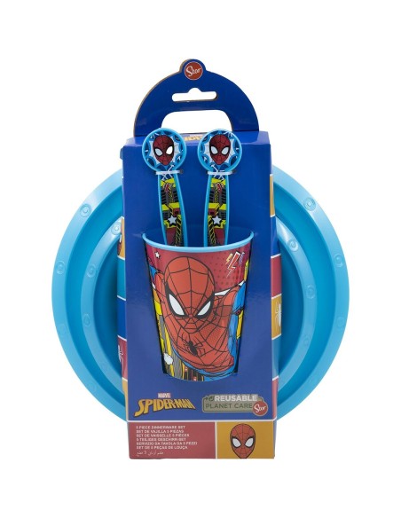 Children’s Dinner Set Spider-Man CZ11313 Plastic (5 Pieces)