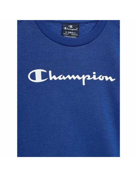 Children’s Hoodie Champion Crewneck Blue White