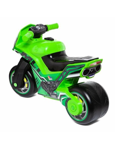 Foot to Floor Motorbike Moltó Premium Green 40,5 x 27,2 x 28,5 cm