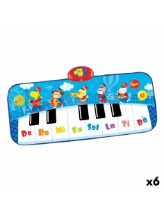 Toy piano Winfun 90 x 0,5 x 38 cm Blue animals (6 Units)