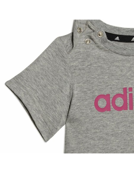 Sports Outfit for Baby Adidas Essentials Lineage Dark grey
