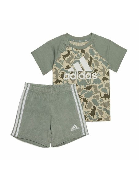 Sports Outfit for Baby Adidas Multicolour Camouflage Dinosaurs