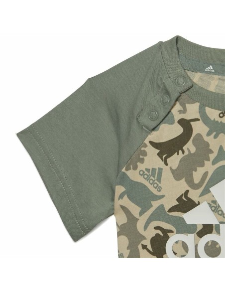 Sports Outfit for Baby Adidas Multicolour Camouflage Dinosaurs