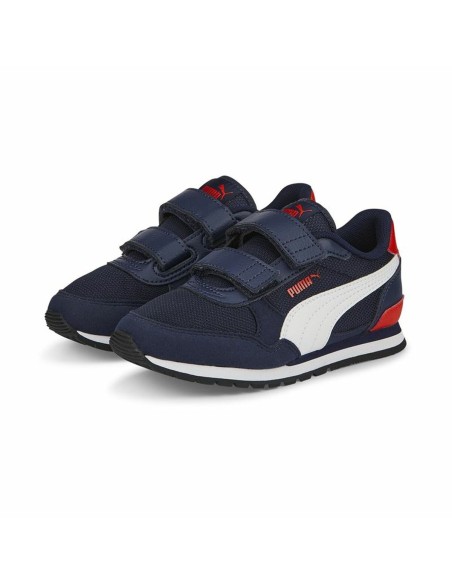 Running Shoes for Kids Puma ST Runner V3 Navy Blue