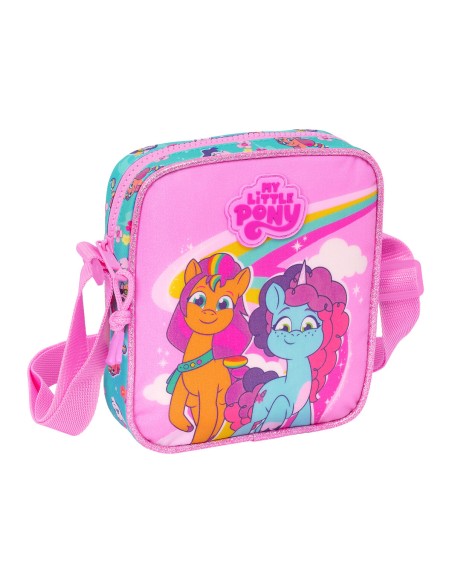 Shoulder Bag My Little Pony Magic Pink Turquoise 16 x 18 x 4 cm
