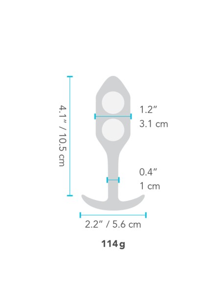 Anal plug B-Vibe 2 Orange Coral