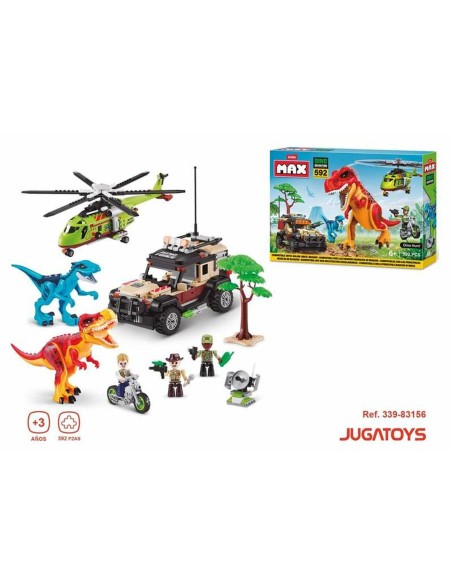 Building Game + Figures Zuru Max Dino 33 x 48,3 x 7,6 cm 592 Pieces
