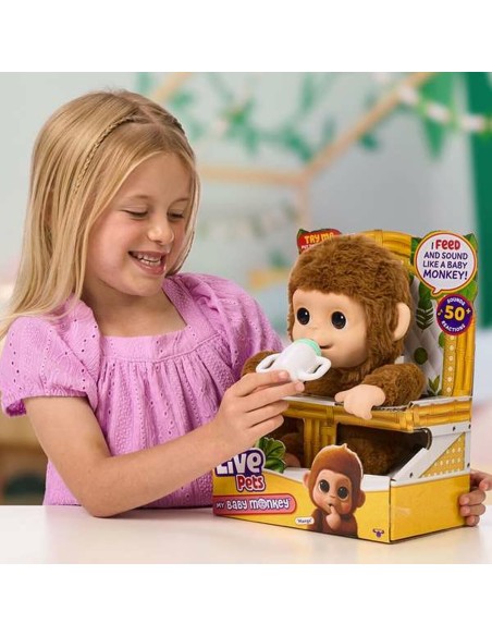Interactive Pet Famosa My Baby Monkey Little Live Pets