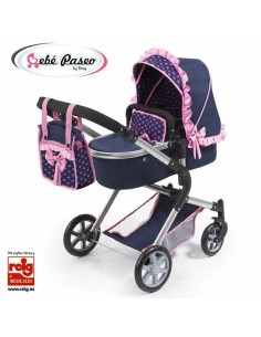 Doll Stroller Reig Combi 62 cm 82 x 79 x 38,5 cm Navy Blue 2