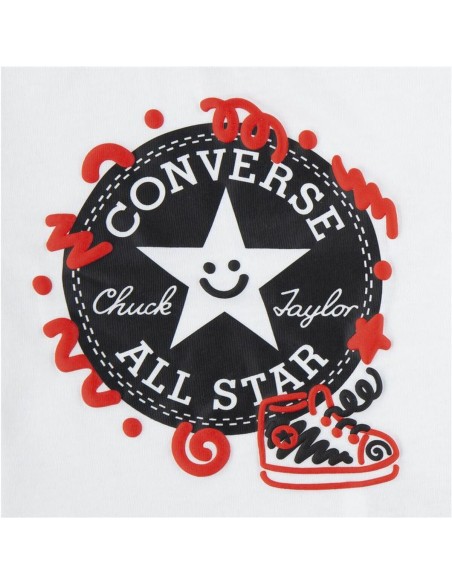 Children's Sports Outfit Converse Squiggle S/Se+Ft White
