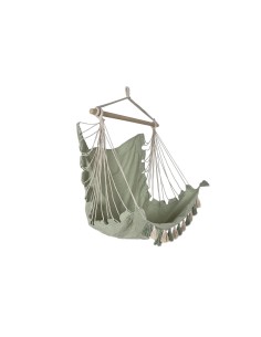 Garden chair Home ESPRIT Green Cotton Wood 100 x 50 x 135 cm