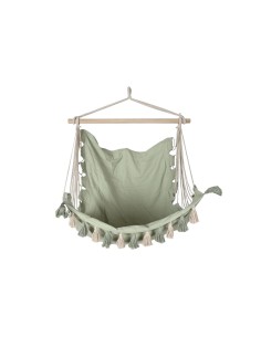 Garden chair Home ESPRIT Green Cotton Wood 100 x 50 x 135 cm 2