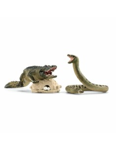 Playset Schleich Alligator/Anaconda Duel Set 4 Pieces 2