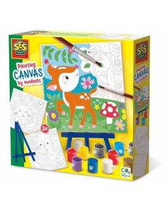 Drawing Set SES Creative Painting by number on canvas (3 Pieces)