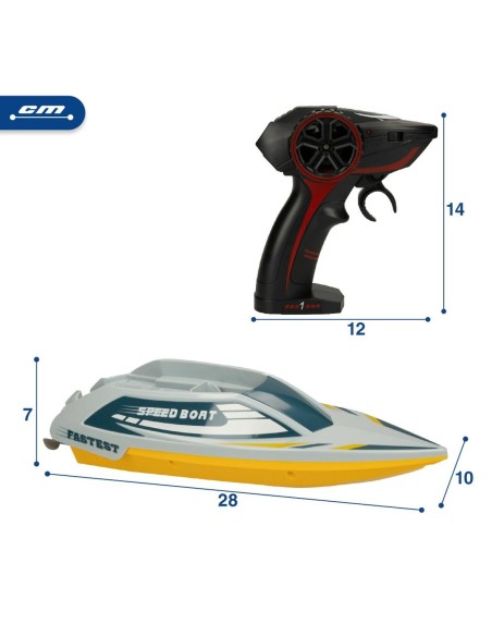 Radio-controlled boat Colorbaby (2 Units)