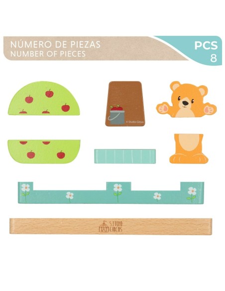 Building Blocks Game Woomax 8 Pieces (6 Units)