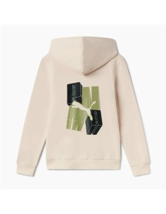 Children's Jacket Puma Essentials+ Graphic Hoodie Fz Beige 2