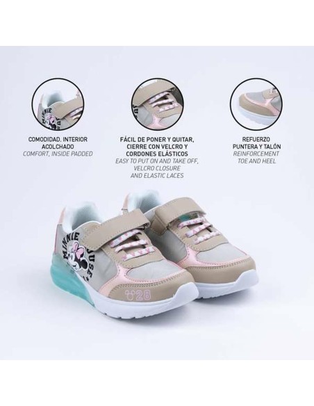 Sports Shoes for Kids Minnie Mouse Beige