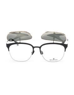 Eyeglass Frame + Sunglasses Belstaff HATCHER-NEGRO-DORADO-W Ø 55 mm Clip On 2