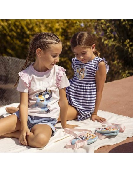 Child's Short Sleeve T-Shirt Bluey Pink Light Pink