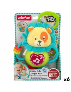 Rattle Cuddly Toy Winfun 14 x 19 x 6,5 cm (6 Units)