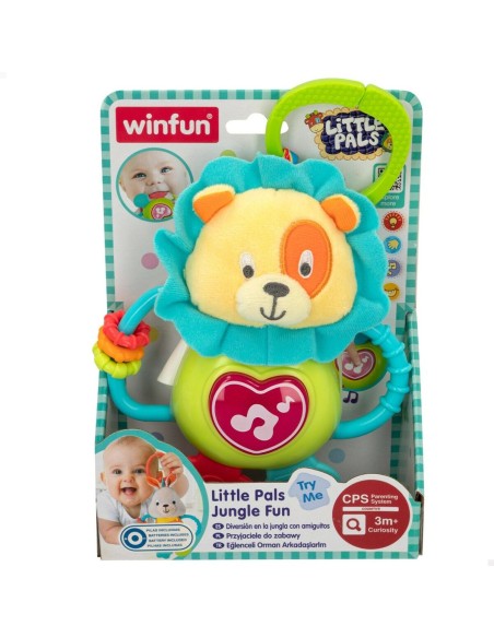 Rattle Cuddly Toy Winfun 14 x 19 x 6,5 cm (6 Units)