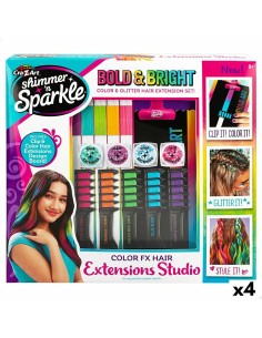 Hair Dressing Set Cra-Z-Art Hair extensions (4 Units)