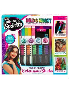 Hair Dressing Set Cra-Z-Art Hair extensions (4 Units) 2