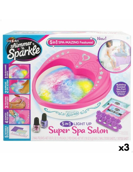 Nail Design Kit Cra-Z-Art Pedicure spa (3 Units)