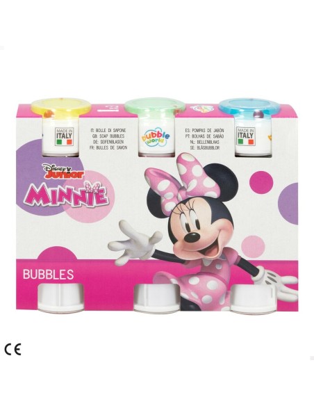 Bubble Blowing Game Minnie Mouse 3,8 x 11,5 x 3,8 cm (24 Units)