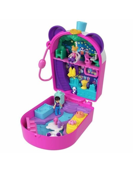Playset Polly Pocket Panda Bubble Tea-Box with 2 mini-figures and panda HWN95