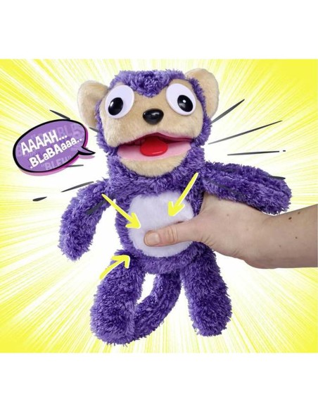 Soft toy with sounds Simba Screamerz Monkey 30 cm Purple